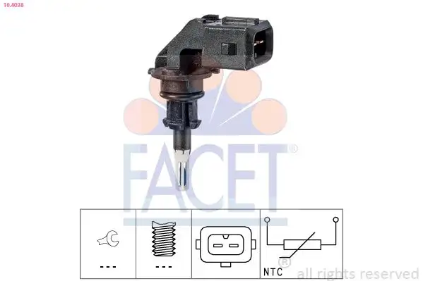 FACET 10.4038 Hava Filtre Sensörü 13627792203 resmi