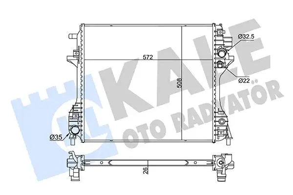 KALE 345950 Radyatör C2D38733 resmi