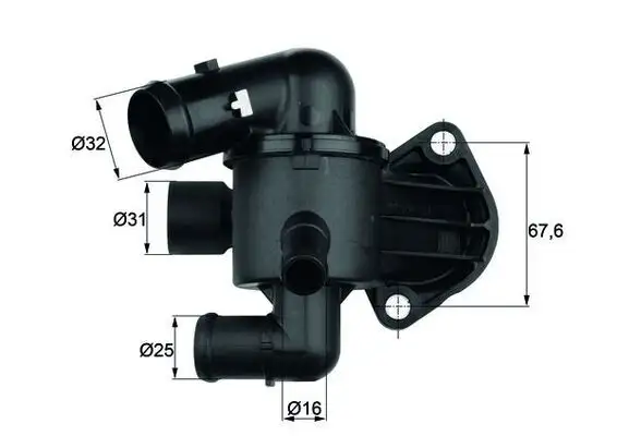 MAHLE TI3387 Termostat 03L121111AM resmi