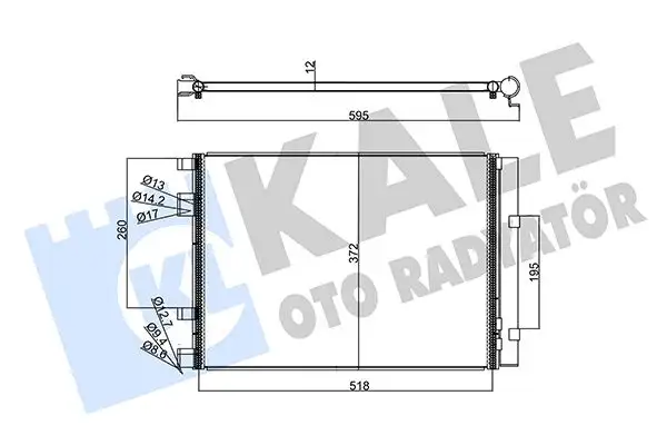 KALE 358225 Klima Radyatörü 976061R300 resmi