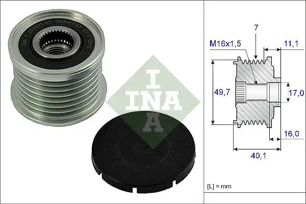 INA 535002110 Alternatör Kasnağı A0001502250 resmi
