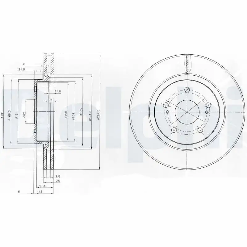 DELPHI BG4131 Ön Fren Diski resmi