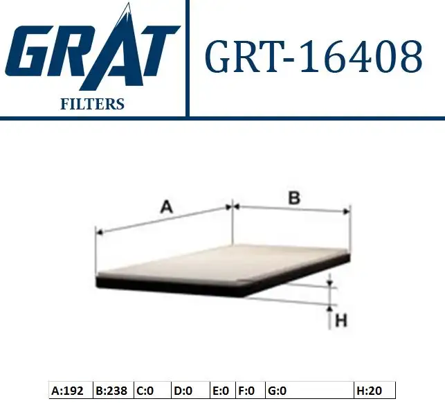 GRAT 16408 Polen Filtresi 971330Z000 resmi