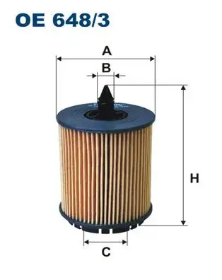 FILTRON OE648/3 Yağ Filtresi resmi