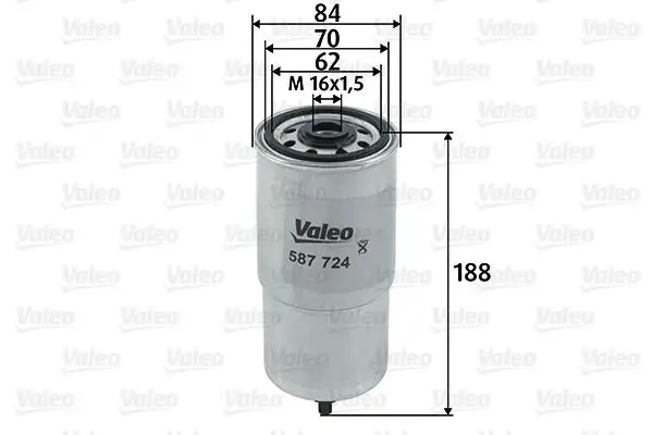 VALEO 587724 Yakıt Filtresi resmi