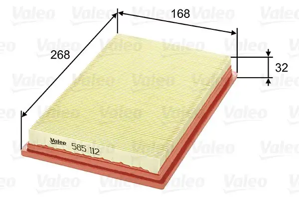 VALEO 585112 Hava Filtresi resmi