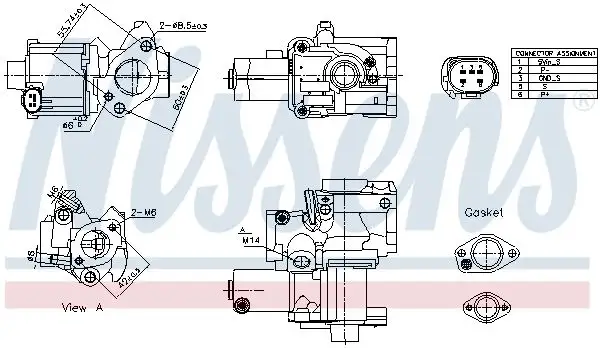 NISSENS 98199 EGR Valfi resmi