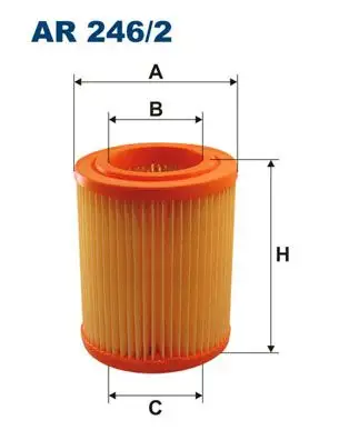 FILTRON AR246/2 Hava Filtresi 17220PNB003 resmi