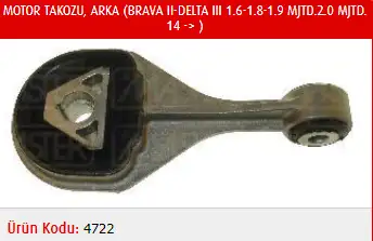 MASTER M4722 Motor Takozu (Arka) 51796832 resmi
