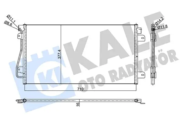 KALE 345555 Klima Radyatörü resmi