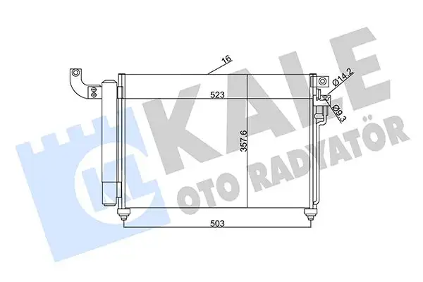KALE 343125 Klima Radyatörü 976061G300 resmi