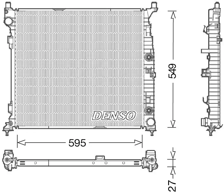 DENSO DRM17055 Radyatör A0995004603 resmi