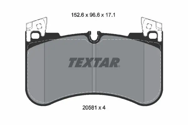 TEXTAR 2058101 Ön Fren Balatası resmi