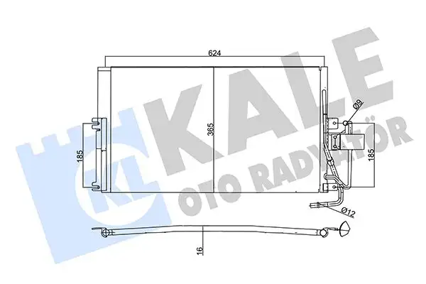 KALE 357880 Klima Radyatörü 1850065 resmi