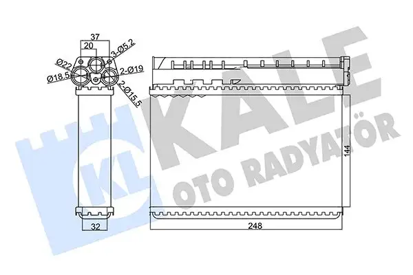 KALE 346270 Kalorifer Radyatörü resmi