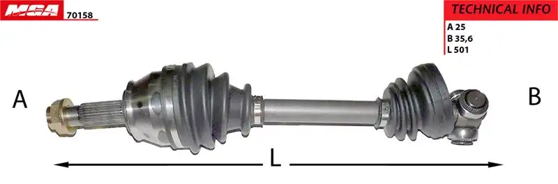 MGA 70158 Ön Aks (Sol) 51806761 resmi