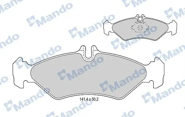 MANDO MBF015657 Arka Fren Balatası resmi