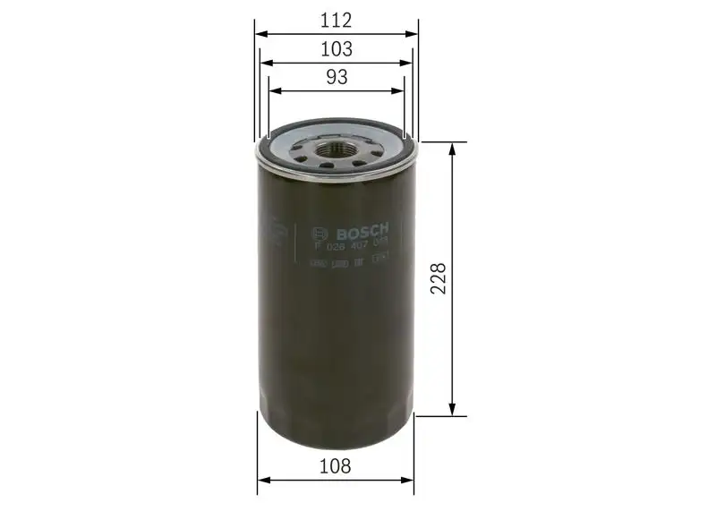 BOSCH F026407048 Yağ Filtresi resmi