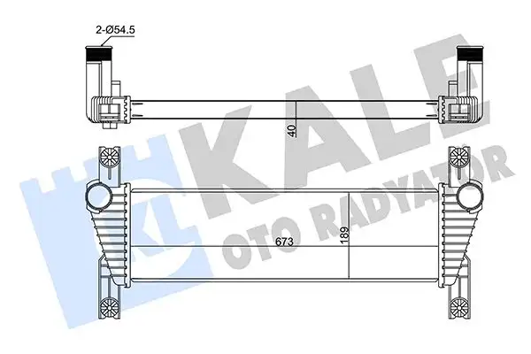 KALE 352325 Turbo Radyatörü resmi