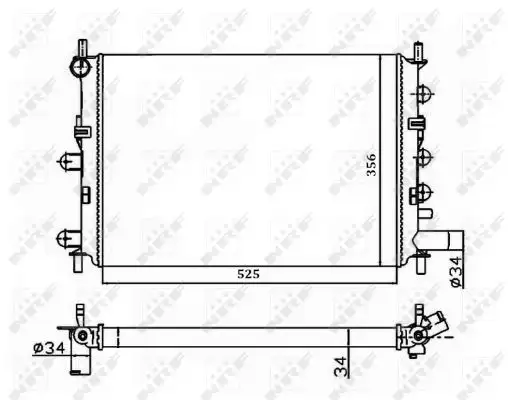 NRF 514436A Radyatör resmi