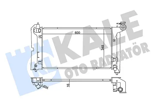 KALE 366200 Radyatör 1640021140 resmi
