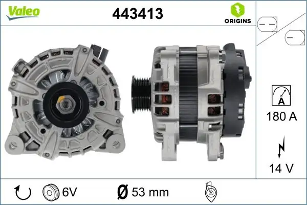 VALEO 443413 Şarj Dinamosu resmi