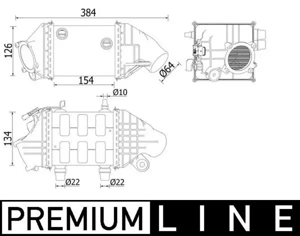 MAHLE CI226000P Turbo Radyatörü 17517843119 resmi