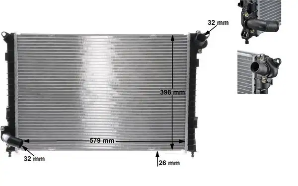 MAHLE CR985000S Radyatör 17107570821 resmi