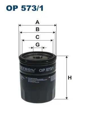 FILTRON OP573/1 Yağ Filtresi MN960320 resmi