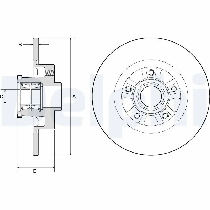 DELPHI BG9190RSC Arka Fren Diski resmi