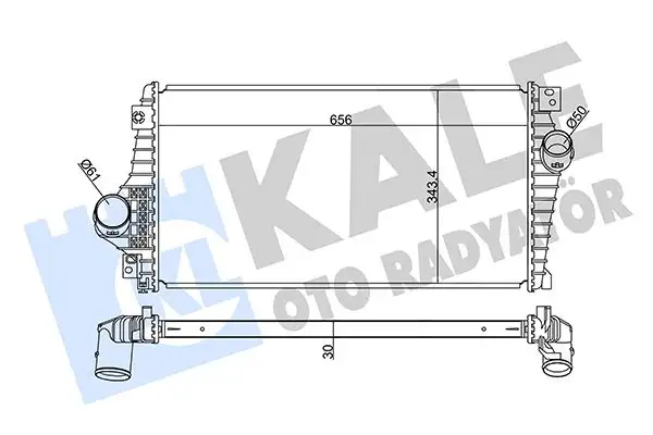 KALE 350875 Turbo Radyatörü 96436138 resmi