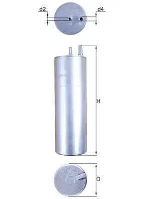 MAHLE KL229/5 Yakıt Filtresi 7H0127401D resmi