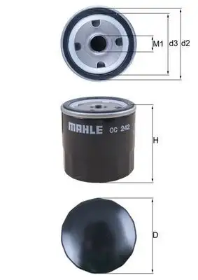 MAHLE OC242 Yağ Filtresi resmi