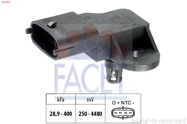 FACET 10.3357 MAP Sensörü 31405341 resmi