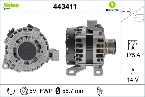 VALEO 443411 Şarj Dinamosu 36000613 resmi