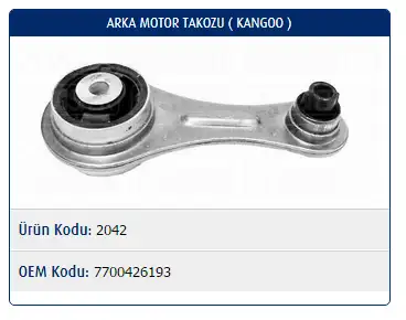 MASTER M2042 Motor Takozu 7700426193 resmi