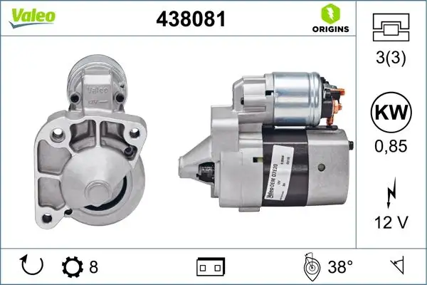 VALEO 438081 Marş Motoru resmi