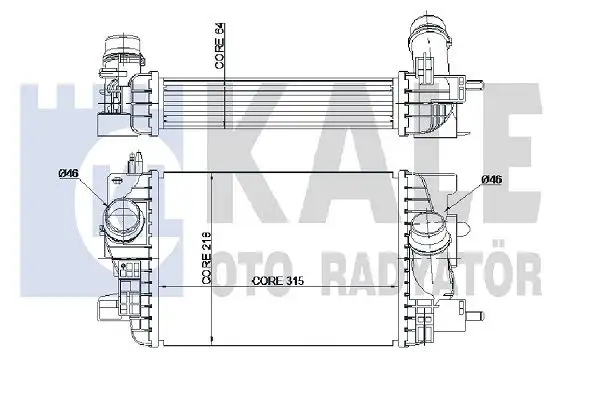 KALE 345060 Turbo Radyatörü 13283252 resmi