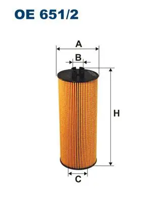 FILTRON OE651/2 Yağ Filtresi resmi