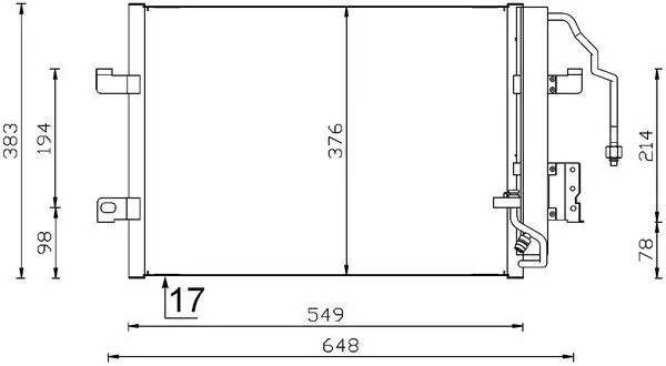 MAHLE AC348000S Klima Radyatörü resmi