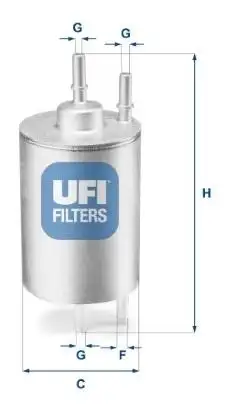 UFI 31.958.00 Yakıt Filtresi resmi