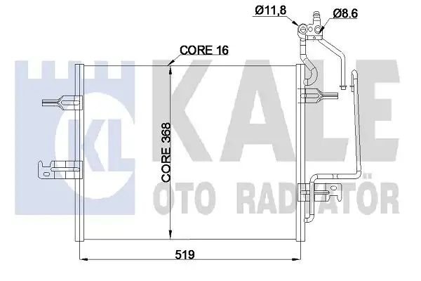 KALE 345805 Klima Radyatörü 1850086 resmi