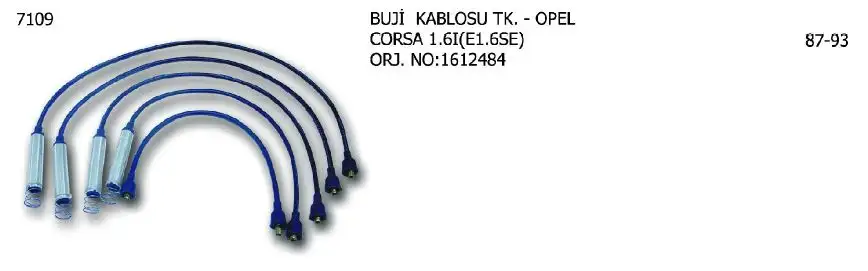 ÜNÜVAR 7109 Buji Kablosu resmi