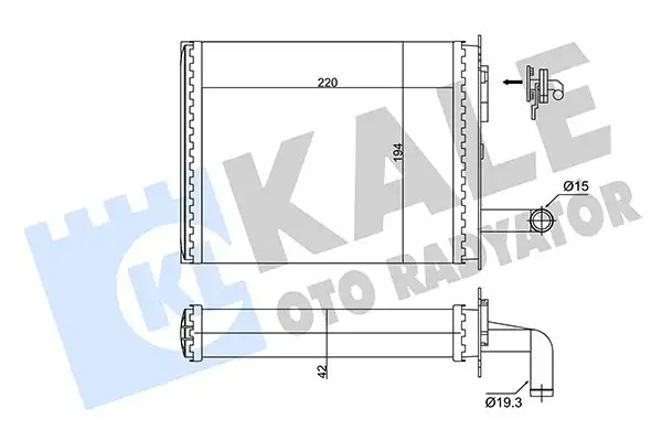KALE 346345 Kalorifer Radyatörü 7078698 resmi