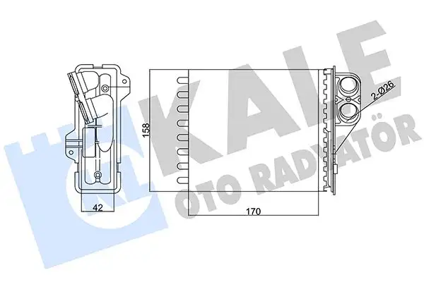 KALE 346415 Kalorifer Radyatörü 6001549894 resmi