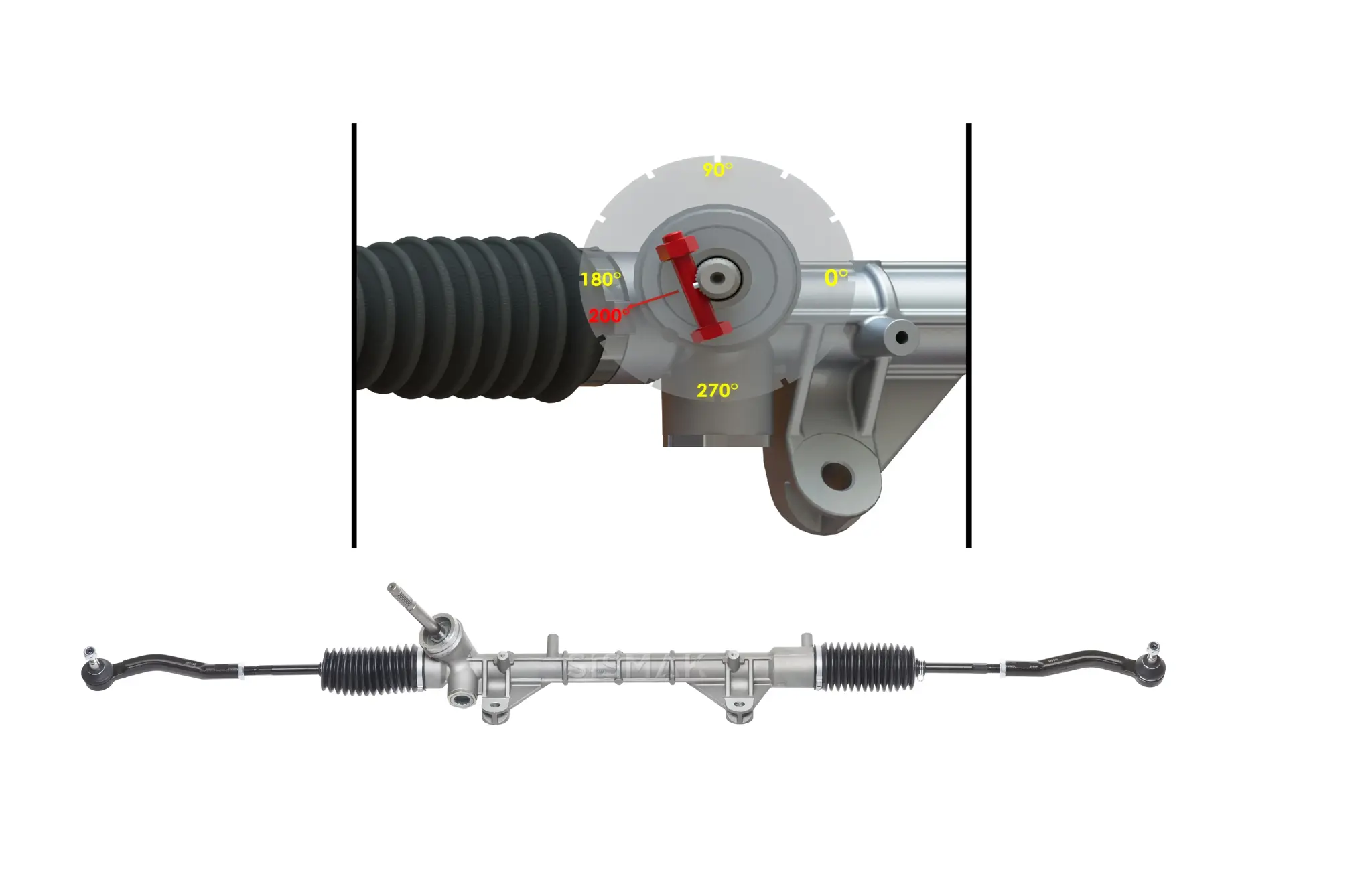 SİSMAK 220818T Direksiyon Kutusu 490012121R resmi