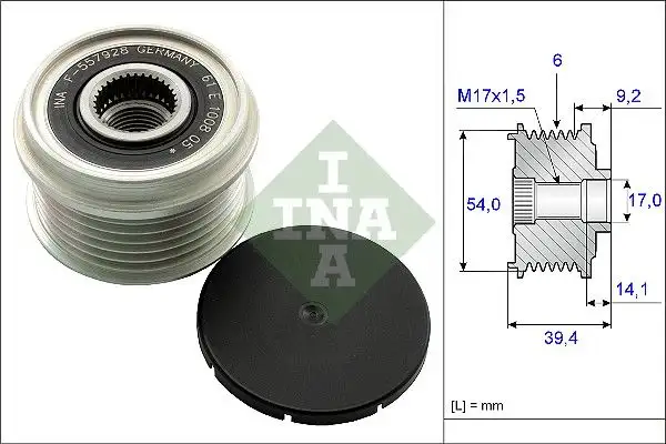INA 535015110 Alternatör Kasnağı resmi