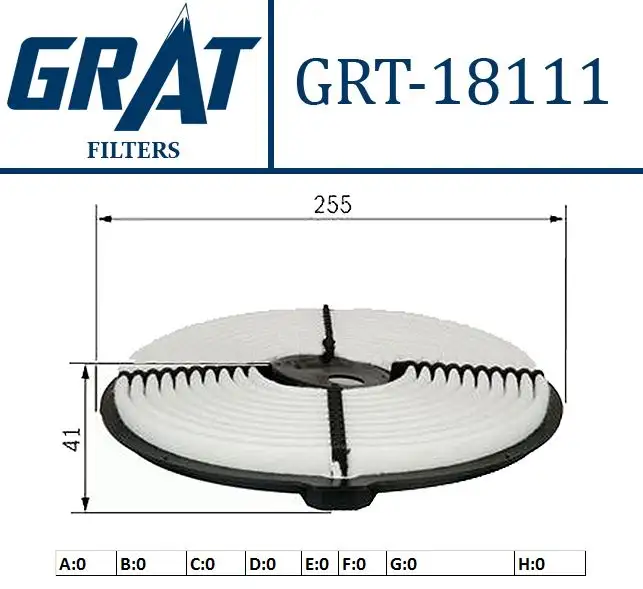 GRAT 18111 Hava Filtresi 1780115060 resmi