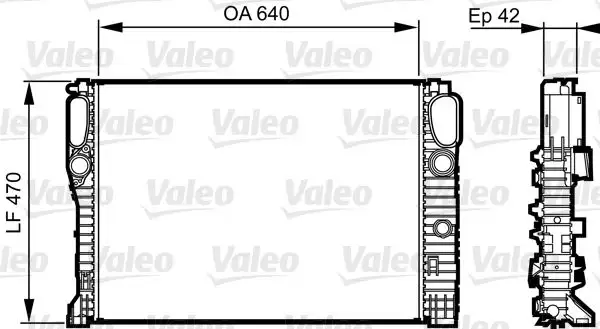 VALEO 732855 Radyatör A2115003202 resmi