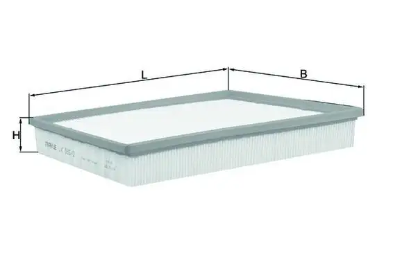 MAHLE LX935/2 Hava Filtresi BK319601BA resmi